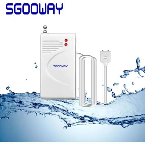 Sgooway Wireless Water Leakage alarm Intrusion Detector Leak Sensor Work With GSM PSTN SMS Home House Security for Alarm System