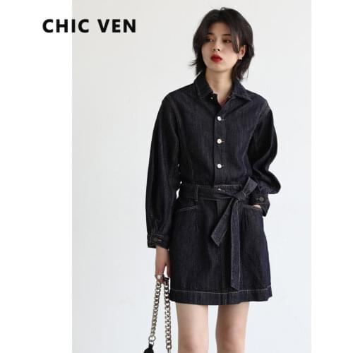 CHIC VEN Fashion Denim Dresses