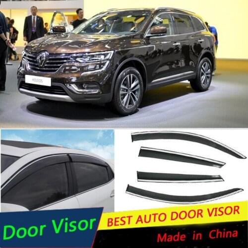 For Renault Koleos 2010-2016 Car Window Visor Deflector Visor Shade Sun Guard Automobile Car Deflectors Accessories 4PCS/set