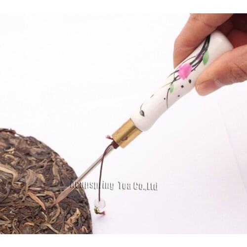Porcelain Handle Handle Tea Needle for Prying Pu-erh Tea Cake, tea Knife & Cutters,Tea Tool,Teaware PJ09