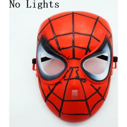 Marvel Anime Figure Spiderman Mask Cosplay Party Mask Avengers Hulk Iron Man Captain America Halloween Anime Pvc Model Toys
