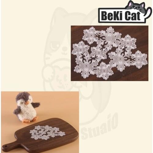 Snowflake Background Metal Cutting Dies Stencils for DIY Scrapbooking photo album Decorative DIY Paper Cards