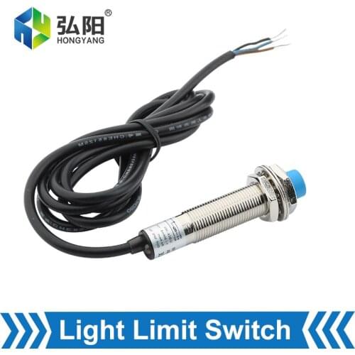 Sensor M12 Inductive Proximity Switch Three-Wire Miniature Limiter 4mm Detection Distance Cylindrical Light Sensor Limit
