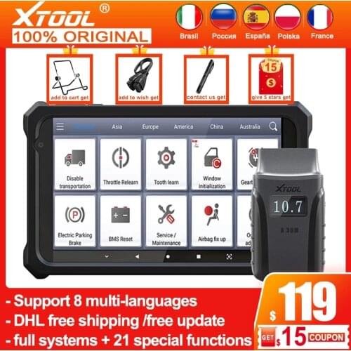 XTOOL Anyscan A30M Full System Diagnostic Tools ABS Airbag Oil EPB DPF Reset OBD 2 Automotive Scanner Code Reader Free Update