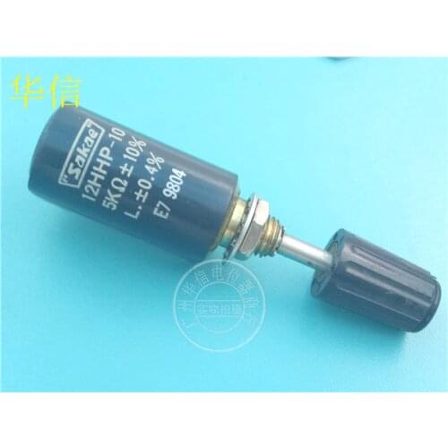 Used Japan SAKAE 12HHP-10 5K 0.4% 10 laps Multi-turn potentiometer switch