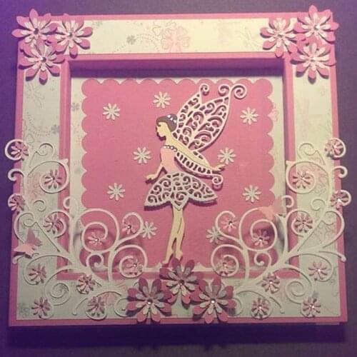 Creative Fairy Wing Girl Carbon Steel Cutting Dies Stencil Craft for DIY Scrapbook Cut Stamps Dies Embossing Paper Hand Craft