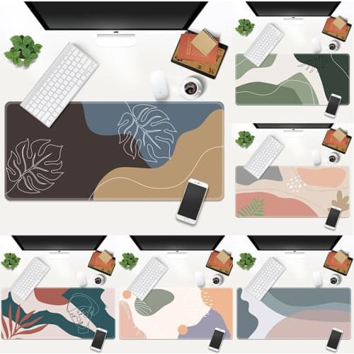 Creative Personality Mouse Pad Abstract Pattern Oversized Thickened Mouse Pad Work Table Mat Cleaning Pad (800*300*2mm)