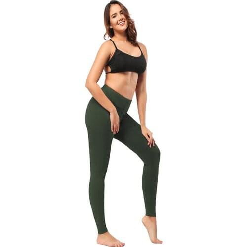 YYCZF 2021 Women Legging for Fitness Low Waist Pure Leggings Push Up Sports Leggings Women Sexy Slim Black Legging Sportswear