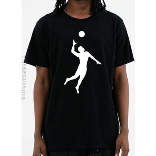 Summer Fun Funny Style Evolution of Volleyballs T Shirt men Custom Pattern cotton Short Sleeve man Good at Volley Ball T-shirt