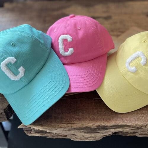 Lisa the same French fashion brand big C letter soft top baseball cap female C home soft top cap sunscreen baseball cap