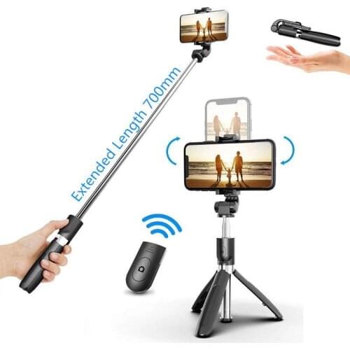 Multifunctional Foldable Mini Tripod Wireless Bluetooth Selfie Stick Handheld Monopod For Samsung Huawei Iphone