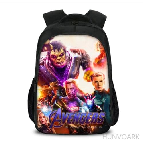 16 Inch Super Hero The Avengers Children School Bags Orthopedic Backpack Kids School Boys Girls Mochila Infantil Catoon Bags
