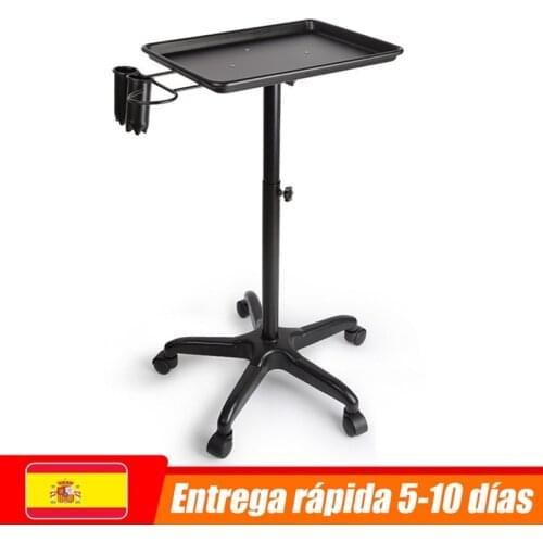Beauty Salon Hairdesser Barber Trolley Hair Coloring Station Tattoo Styling Trolley Holder Bar Rolling Cart with Wheels