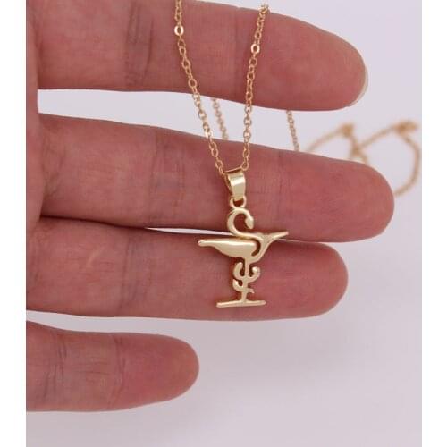 Hzew cute pharmacy sign pendant Necklace gift necklace