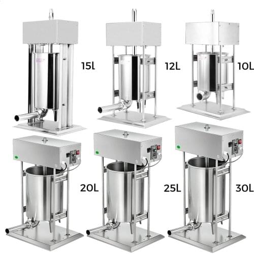 3L-15L Sausage Filler Stuffer Stainless Steel Commercial Maker Machine