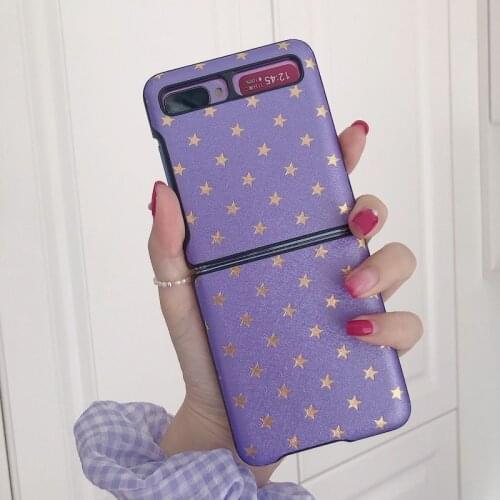 Luxury Case For Samsung Galaxy Z Flip 4G 5G Retro Fashion Gypsophila Shockproof Case CoverFor Samsung Z Flip SM F700F Shell Case