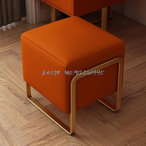Net Red Dressing Stool Home Living Room Small Stool Pidun Minimalist Sofa Stool Light Luxury Makeup Shoe Changing Stool
