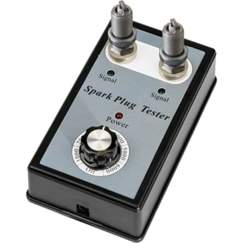 12V Gasoline Car Spark Plug Tester Detector Adjustable Dual Hole Ignition Plug Analyzer