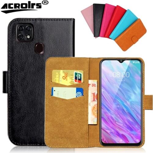 ZTE Blade 20 smart Case 6.49" 6 Colors Flip Wallet Cases For ZTE Blade 20 smart Soft Exclusive Leather Phone Cover Bag Black