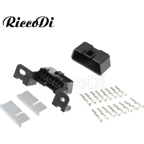 1-20 kits 16pin Female Plug KET OBDII OBD Diagnostic Socket Plug Wire Auto Connector For Volkswagen VW GM MG610761-5