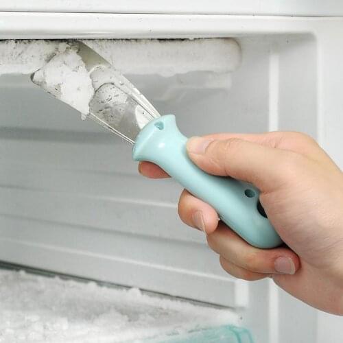 1pc Refrigerator Ice Scraper Kitchen Freezer Shovel Blue Color Stainless Steel Defroster Ice Shovel Kitchen Tools Gadgets