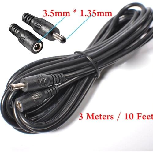 3M 10 Feet DC 5V 3.5x1.35MM Power Extension Cable For CCTV Security Camera Cable Power Extension Cable