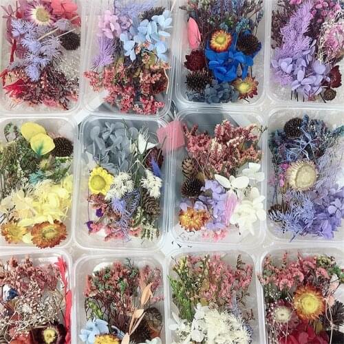 30g/box Dried Flowers for Resin PreservedFreshFlower Dried Pressed Flowers for Crafts Diy Resin Accessorie Jewelry Pendant Decor