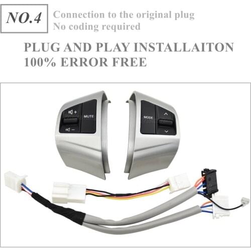 Car -styling buttons For 2008-2011 Hyundai Elantra Multi-function Car steering wheel control buttons