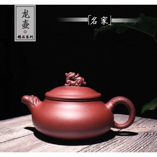 Yixing tea wholesale manually undressed ore qing cement dragon pot are recommended by making shao-ming liu art system