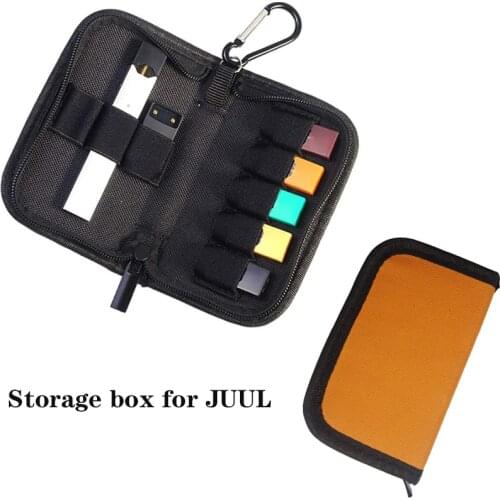 Carrying Case for JUUL Device Pods and Charger Wallet Size Easy to Carry with Metal Buckle