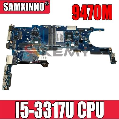FOR HP Elitebook Folio 9470M Laptop Motherboard 704439-001 704439-501 704439-601 6050A2514101 W/ I5-3317U 100% fully tested