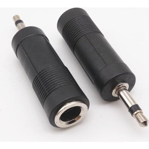 3.5mm To 6.5mm Two-core Mono Connectors Male Jack Electric Headphone Plug Wire Terminals Audio Adapter Plug
