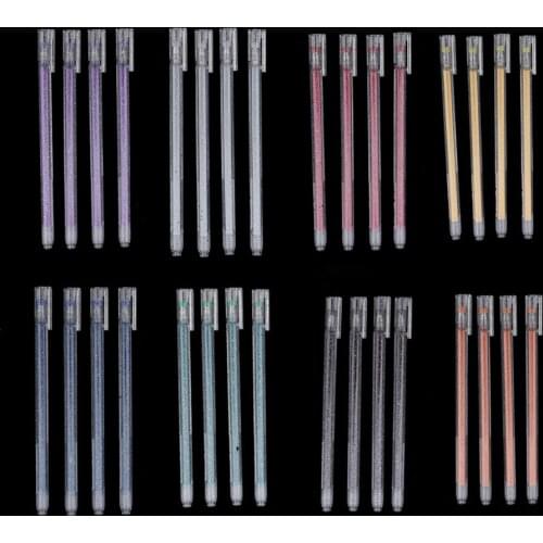 4Pcs Glitter Gel Pens, Art Colors Glitter Gel Pen Set for Adult Coloring Books Craft Doodling