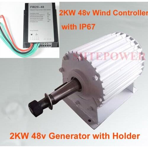 2000W 2KW generator for wind turbines system with 48V wind charger controller Wind power turbines system Free Shipping