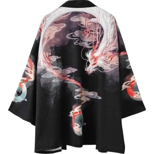 Traditional Japanese Kimonos Cardigan Men Women Sunscreen Thin Loose Summer Japanese Kimono Yukata Asian Clothes New