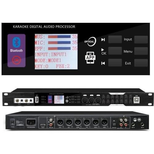 KX200 Microphone Digital Effects Processor System Professional Sound Controller System Equipment Effector with software to PC