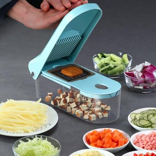 New Arrival 8 in 1 Kitchen Food Onion Choooer Muti-functional Vegetable Mandoline Slicer Potato Carrot Slicer