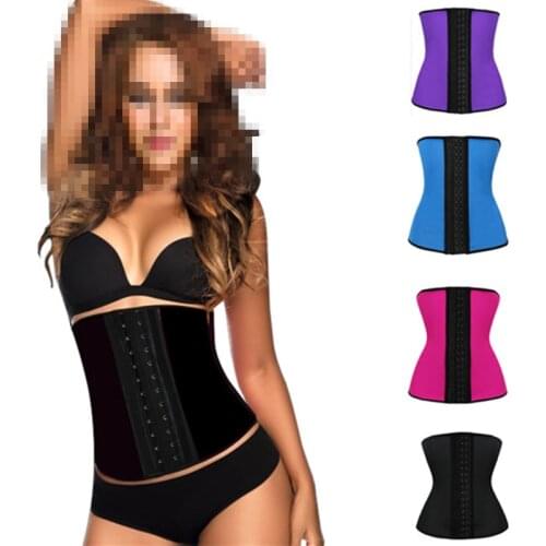 New 9 Steel Bone Waist Trainer Corset 100% Latex Corset Plus Size Sexy Women Latex Waist Cincher Slimming Shapewear Bodysuit