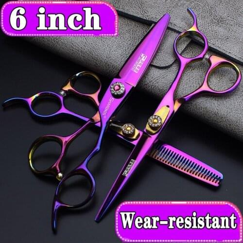 6 inch hairdressing scissors special scissors for hair stylist stylist scissors Anti-slip and wear-resistant Free custom logo