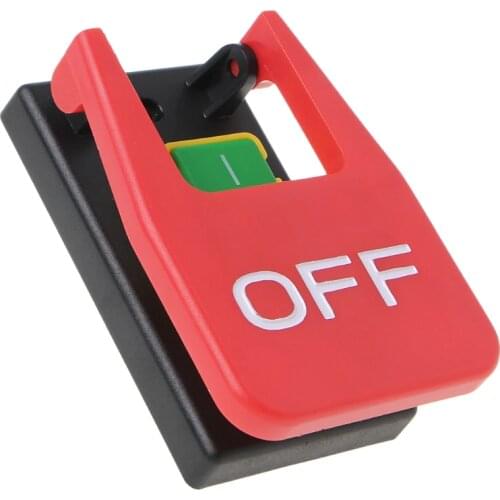 OOTDTY Electromagnetic Pushbutton Switch Paddle SwitchVoltage protection Table Saws