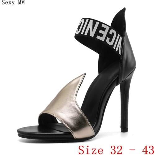 Peep Toe Women High Heel Sandals Shoes Woman High Heels Ladies Gladiator Sandals Pumps Small Plus Size 32 33 - 40 41 42 43