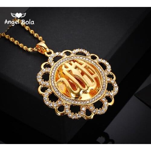 Never Faded Turks Necklace for Women,Gold Color Turkey Jewelry Middle Eastern Arab Pendant Necklaces Item Free Shipping
