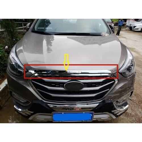 ABS Chrome Front Grille Hood Engine Cover Trim Rear Trunk Lid Cover Trim For 2010-2016 Hyundai IX35 car styling accessories