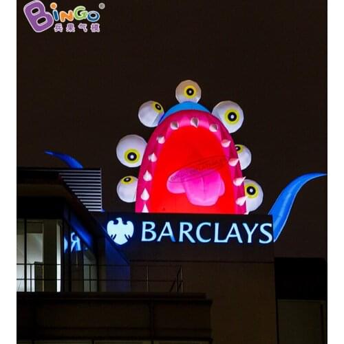 Personalized 6 Meters Tall Giant Inflatable Halloween Screaming Monster for Event Decoration Toys BG-F0211