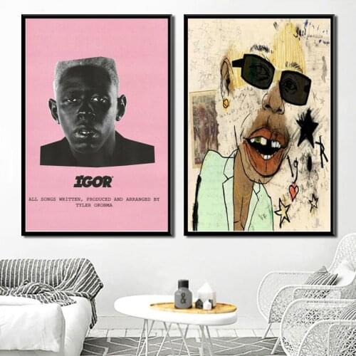Poster And Prints Hot Tyler The Creator Igor 2019 Rap Music Album Stars Canvas Wall Art Painting Wall Pictures quadro cuadros