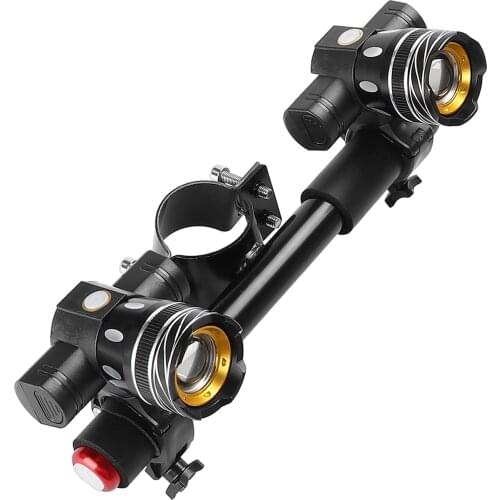 2 Pcs 150LM XM-L T6 LED Headlight With Handlebar Of ES Serial/G30 Max Electric Scooter Zoomable USB Rechargeable Front Lamp