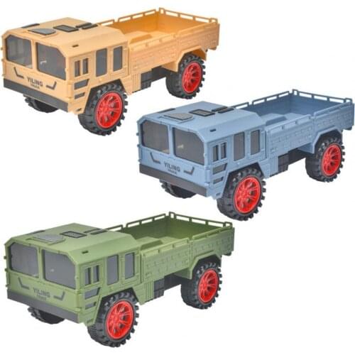 High Simulated Armored Car Figurine Inertia Driving Multiple Colors Inertial Inertial Loading Armored Car Model Toy for Baby