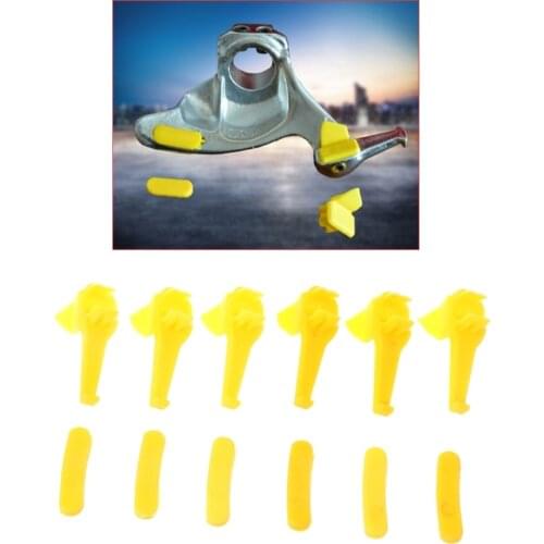 QILEJVS 12 Pcs Tyre Tire Changer Part Nylon Mount Demount Duck Head Insert Rim Protector