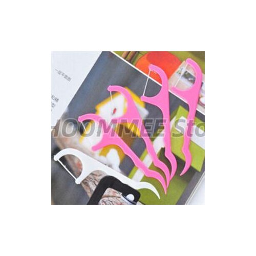 100Pcs/lot Thread Dental Flosser Oral Gum Teeth Clean Tools Dental Plastic Tooth Picks Teeth Care