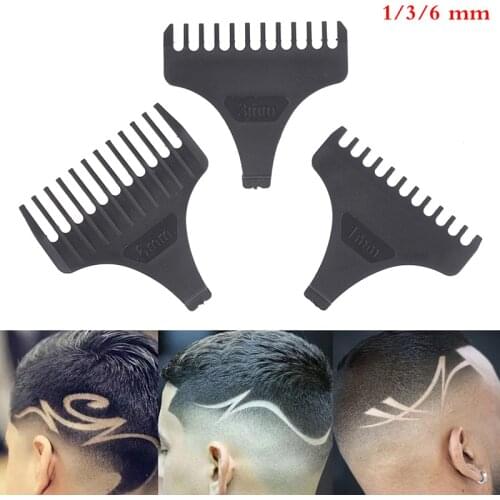 1mm/3mm/6mm Universal Hair Clipper Shaver Limit Combs Guide Guard Replacement Attachment Modeling Accessories